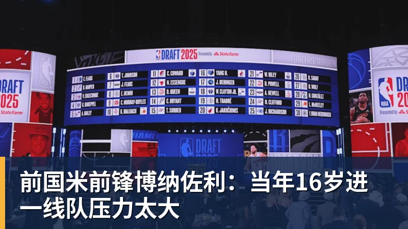 前国米前锋博纳佐利：当年16岁进一线队压力太大